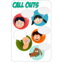 download Call Outs clipart image with 0 hue color