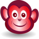 download Funny Monkey Face clipart image with 315 hue color