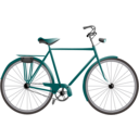 download Bicycle clipart image with 180 hue color