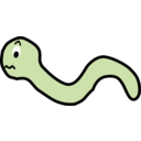 download Funny Earthworm Cartoon clipart image with 90 hue color