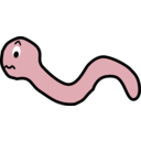 download Funny Earthworm Cartoon clipart image with 0 hue color