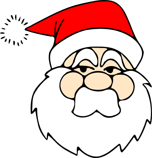 Santa Line Art Clipart I2clipart Royalty Free Public Domain Clipart