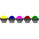 download Color Bowl clipart image with 0 hue color