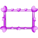 download Pink 2 Frame clipart image with 315 hue color