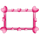 download Pink 2 Frame clipart image with 0 hue color