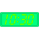 download Digital Clock clipart image with 90 hue color