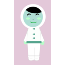 download Inuit Girl clipart image with 135 hue color