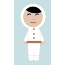 download Inuit Girl clipart image with 0 hue color