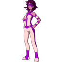 download Superheroine clipart image with 315 hue color