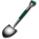 download Shovel clipart image with 135 hue color
