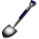 download Shovel clipart image with 225 hue color