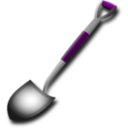 download Shovel clipart image with 270 hue color
