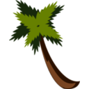 download Palmtreebysteve clipart image with 0 hue color