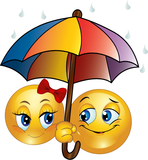 Rainy Smiley Emoticon