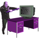 download Computer Rage clipart image with 270 hue color