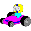download Gokart clipart image with 180 hue color