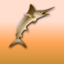 download Marlin clipart image with 180 hue color