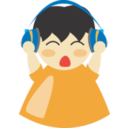 download Boy With Headphone2 clipart image with 0 hue color