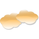 download Clouds clipart image with 180 hue color
