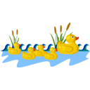 download Rubber Duck Family clipart image with 0 hue color