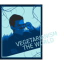 download Vegetarianism Will Save The World clipart image with 135 hue color