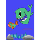 download Evil Fish And Fish Scared clipart image with 45 hue color