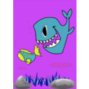 download Evil Fish And Fish Scared clipart image with 90 hue color