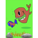 download Evil Fish And Fish Scared clipart image with 270 hue color