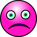 download Emoticons Sad Face clipart image with 270 hue color