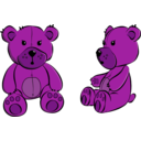 download Teddy Bear clipart image with 270 hue color