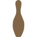 download Bowling Pin Brown clipart image with 0 hue color