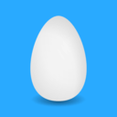 download Egg Icon clipart image with 180 hue color