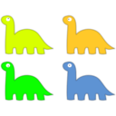 download Dino Icons clipart image with 45 hue color