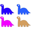 download Dino Icons clipart image with 225 hue color