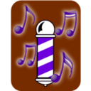 download Barbershop Quartet Abstract clipart image with 270 hue color