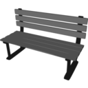 download Park Bench clipart image with 0 hue color