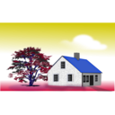 download Home clipart image with 225 hue color