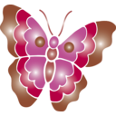 download Butterfly Icon clipart image with 135 hue color