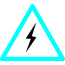 download Power Danger clipart image with 180 hue color