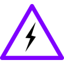 download Power Danger clipart image with 270 hue color