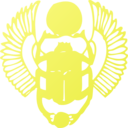 download Golden Scarab clipart image with 0 hue color