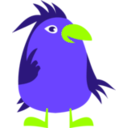 download Blue Bird clipart image with 45 hue color
