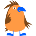 download Blue Bird clipart image with 180 hue color