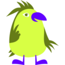download Blue Bird clipart image with 225 hue color