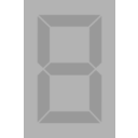 download Seven Segment Display Gray Off clipart image with 45 hue color