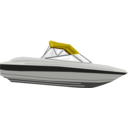 download Speed Boat clipart image with 180 hue color