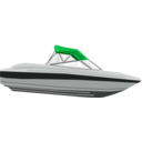 download Speed Boat clipart image with 270 hue color