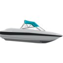 download Speed Boat clipart image with 315 hue color