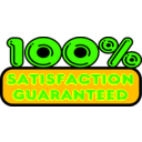 download Satisfaction Guaranteed Vector Sticker clipart image with 45 hue color