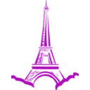 download Eiffel Tower Paris clipart image with 90 hue color
